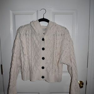 American Eagle button down hooded sweater